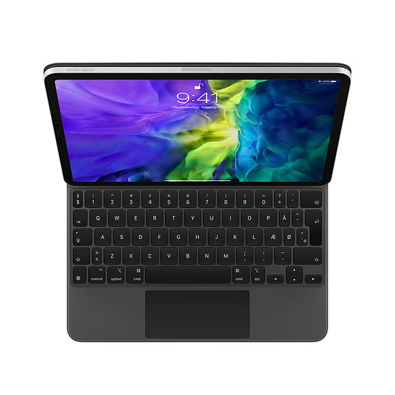 Apple MXQT2DK/A tastiera per dispositivo mobile Nero QWERTY Danese (Apple Magic Keyboard - Keyboard and folio case - wit Apple MXQT2DK/A tastiera per