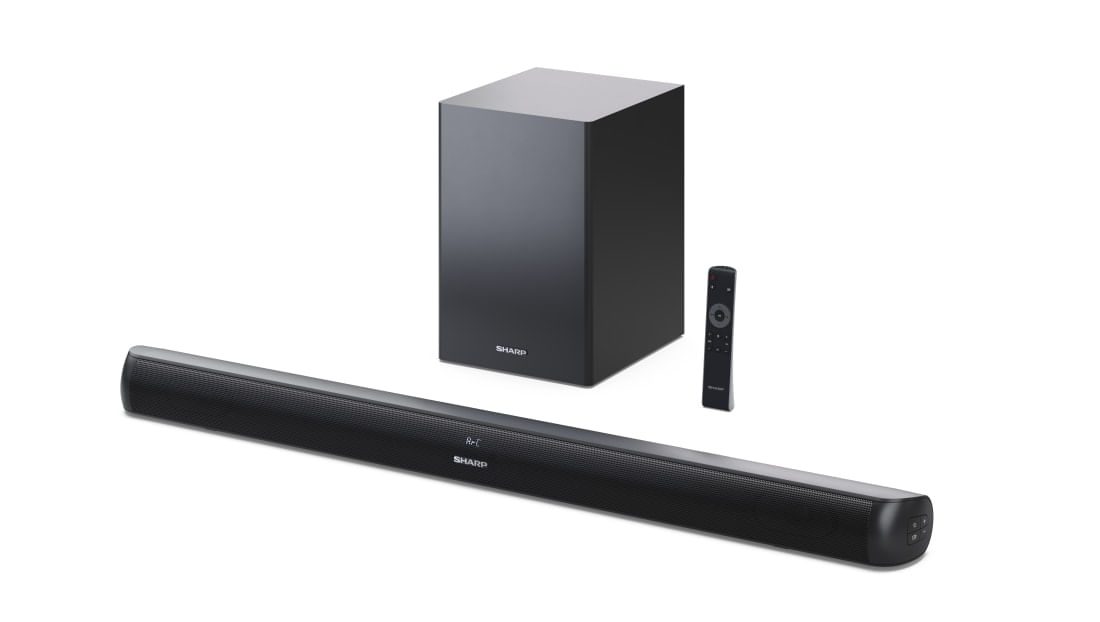 Sharp HT-SBW202 altoparlante soundbar Nero 2.1 canali 100 W (2.1 SOUNDBAR MIT DRAHTLOSEM - Subwoofer HT-SBW202) Sharp HT-SBW202 altoparlante soundbar