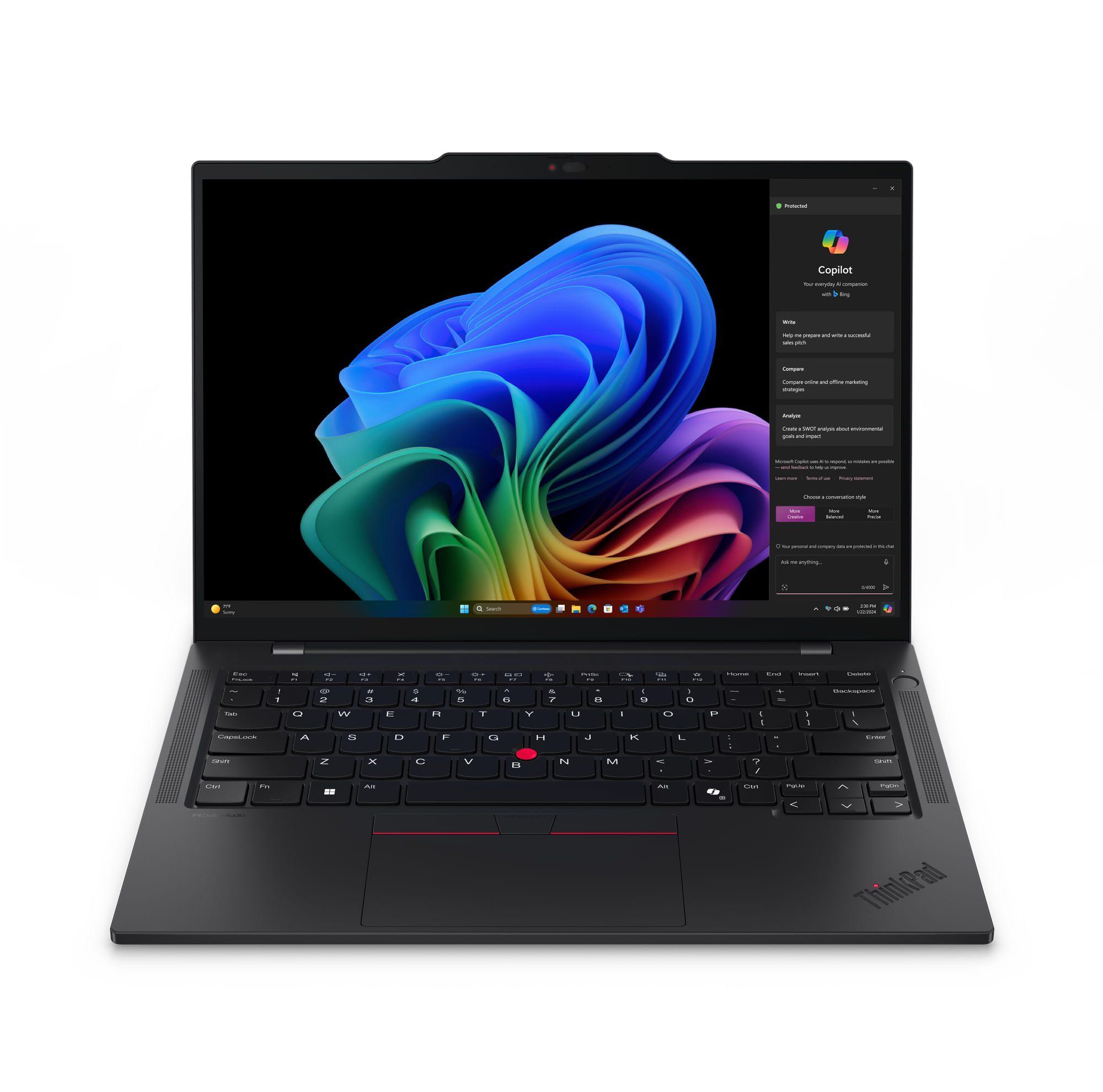Lenovo ThinkPad T14s Gen 6 Qualcomm Snapdragon X1E-78-100 Computer portatile 35,6 cm (14") WUXGA 32 GB LPDDR5x-SDRAM 1 TB SSD Wi-Fi 7 (802.11be) Windo