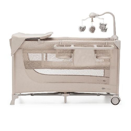 Kinderkraft Lettino da Campeggio e Viaggio pieghevole con Accessori JOY 2 BEIGE