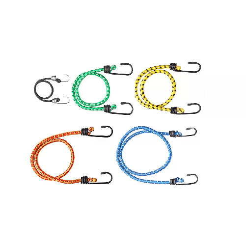 Masidef Cavo elastico assortito 8 da 250 a 750 mm. con ganci 10 pz.