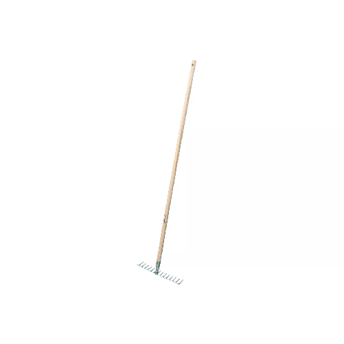 Masidef Rastrello zincato 14 denti con manico 140 cm