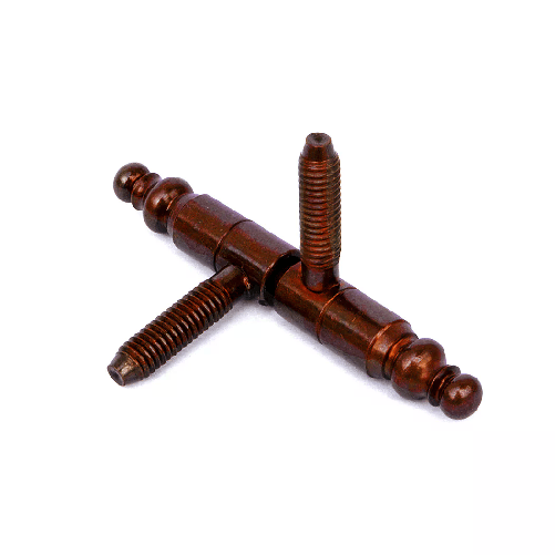 Masidef Cerniere tornite "Anuba" con testina - 9 mm. - canna di fucile - 2 pz.