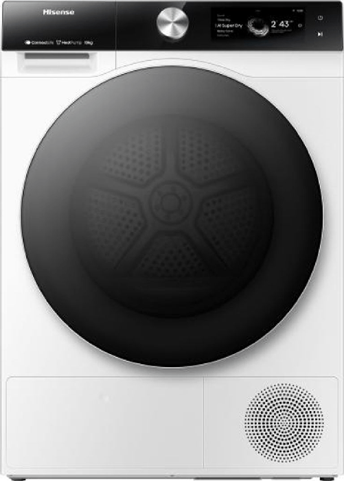 Hisense dh7s107bw asciugatrice libera installazione caricamento frontale 10 kg a+++ bianco