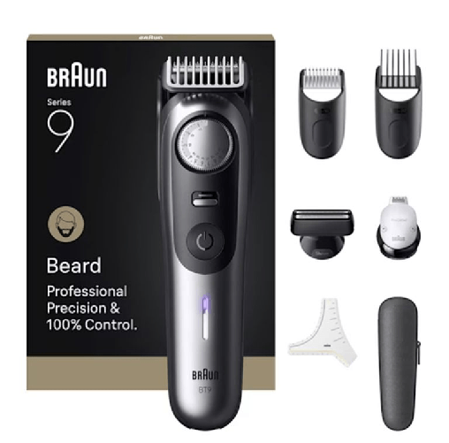 Braun beardtrimmer 9 bt5520 regolabarba batteria 40 2 cm bagnato e secco nero - BT 5520 Braun beardtrimmer 9 bt5520 regolabarba batteria 40 2 cm bagna