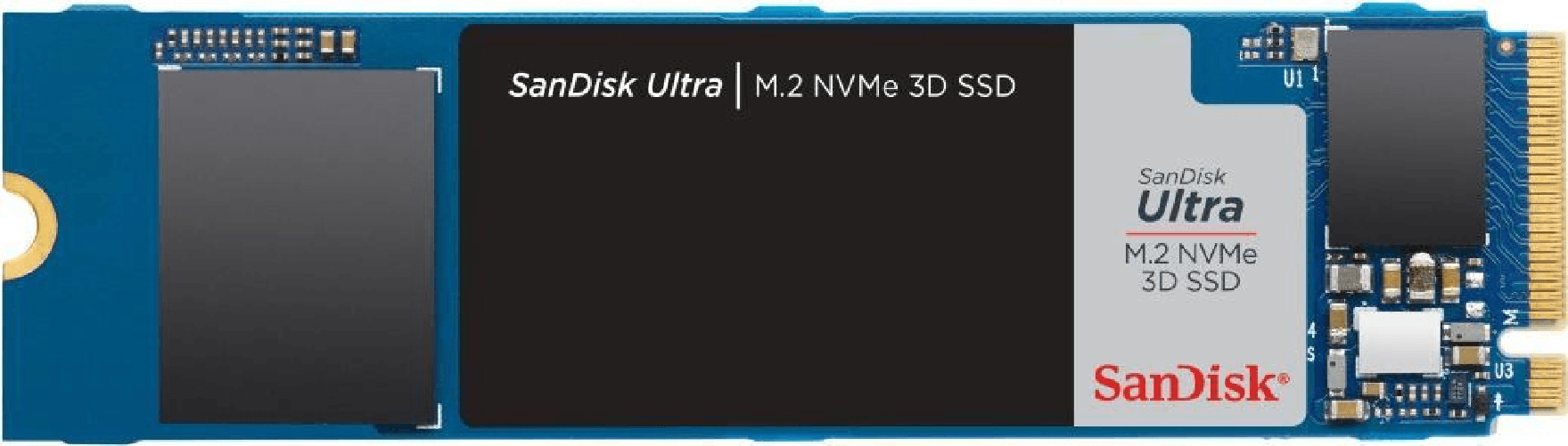 SanDisk Ultra 3D - SSD - 1 TB - intern - M.2 2280 - PCIe 3.0 x4 (NVMe)