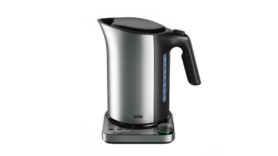 Braun WK 5115 bollitore elettrico 1,7 L 3000 W Nero, Argento Braun WK 5115 bollitore elettrico 17 L 3000 W Nero Argento