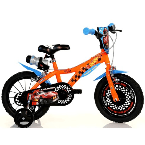 Dino Bikes Bicicletta da Bambino 16 Pollici Hot Wheels Ruota 4 5 6 7 anni