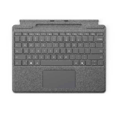 Microsoft Tastiera Surface Pro con Scomparto per Penna - Platino