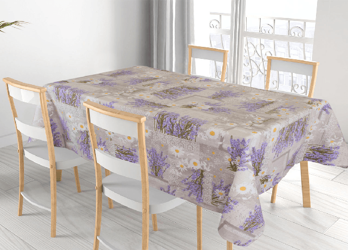 Tovaglia Cucina Copritavolo In 100% Cotone Made Italy Disegno M'ama RP