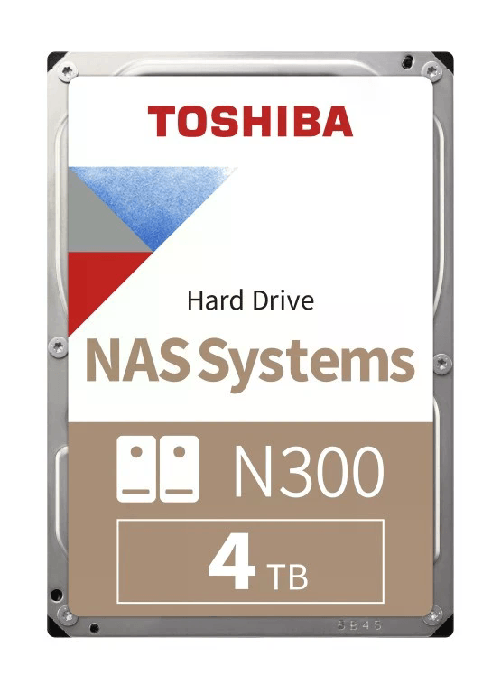 Toshiba N300 disco rigido interno 4 TB 7200 Giri/min 512 MB 3.5" Serial ATA III Toshiba HDD Toshiba N300 NAS MN10ADA400ES 4TB/512MB (D)