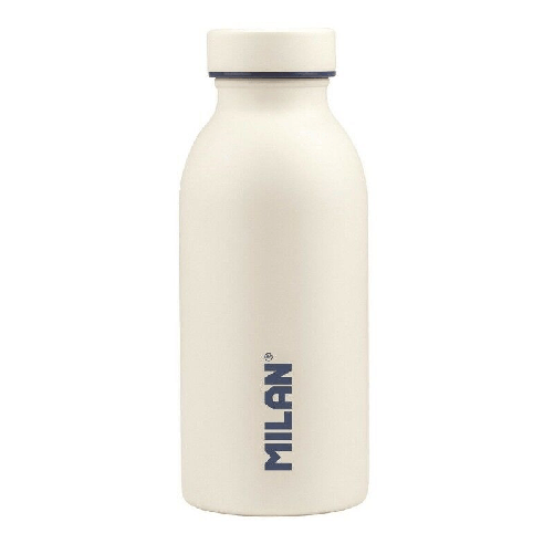 Milan Collection 430 Bottiglia Termica 0.35L - Acciaio Inox a Doppia Parete - Liquidi Caldi fino a 12h Liquidi Freddi fino a 24h - Bianco