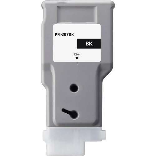 Canon PFI207 Negro Cartucho de Tinta Generico - Reemplaza PFI207BK/8789B001