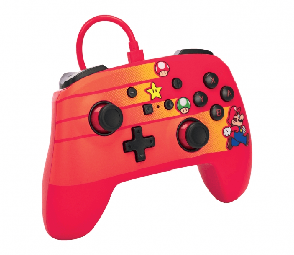 PowerA 1526539-01 periferica di gioco Nero, Blu, Arancione, Rosso USB Gamepad Nintendo Switch PowerA Mando con Cable Enhanced para Nintendo Switch - S
