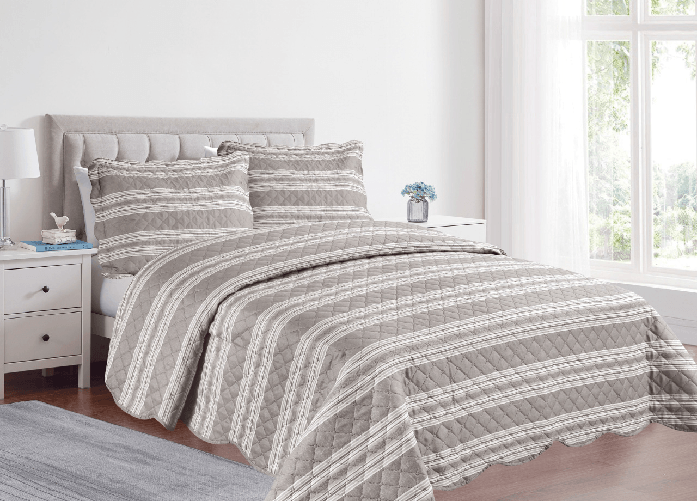 Copriletto Trapuntato Quilt Estivo Piumino 100gr/mq Disegno Pinsonic Infinity