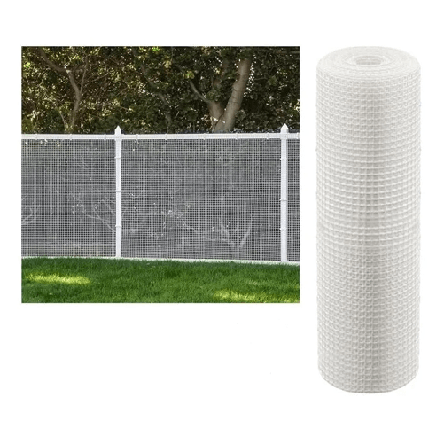 Trade Shop Traesio-rete Di Plastica Protettiva 1 X 5 Mt Bianco Per Cancelli Recinzioni Balconi 206616 -