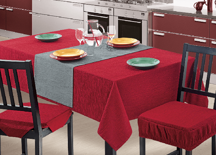 BIANCHERIAWEB Set Cuscini Coprisedia Imbottiti Modello Charme Tinta Unita Made In Italy Colore Arancio,Misura Fascia Quadrata 4Pz