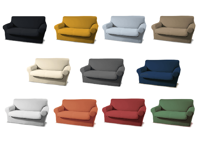BIANCHERIAWEB Copridivano E Copri Poltrona Antimacchia Sofà Elasticizzato Modello Magico Colore Arancione,Misura Div 2Posti