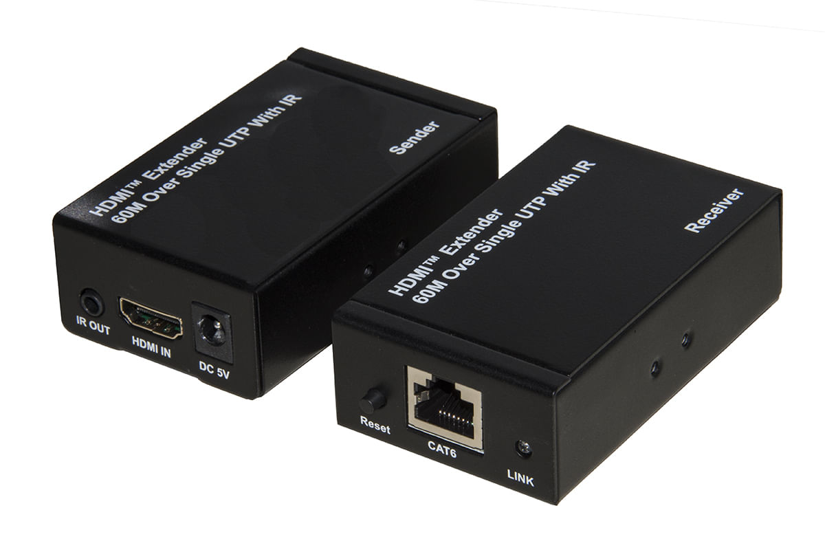 Link Estensore Hdmi Fino A 60 Metri 1080p con Comando Infrarossi Alimentazione del Ricvitore Poc Link Accessori LKEXT161 moltiplicatore AV Ricevitore
