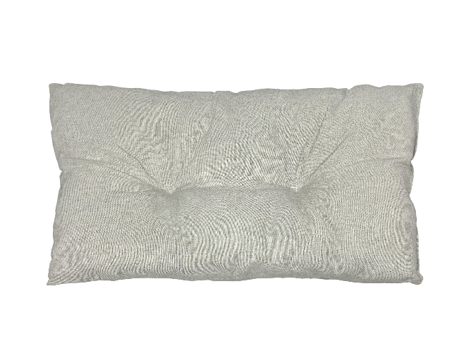 BIANCHERIAWEB Cuscino Imbottito Cuccia Cane Gatto Morbido Trapuntato 45x75cm Dis. Tinta Unita Colore Grigio,Misura 45x75cm