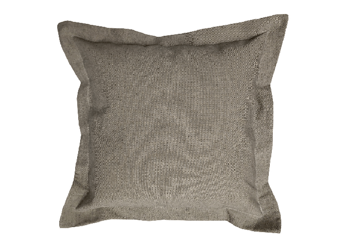 BIANCHERIAWEB Federa Per Cuscino Arredo Casa Chiusura Zip Fodera Tinto Filo Tinta Unita SV Colore Antracite,Misura 50x50