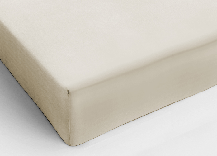 BIANCHERIAWEB Lenzuola Sotto Con Angoli In Morbida Flanella In Tinta Unita Colore Beige,Misura Singolo