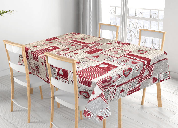 Tovaglia Per Salotto Cucina Tavolo 100% Cotone Made In Italy Aprica RP