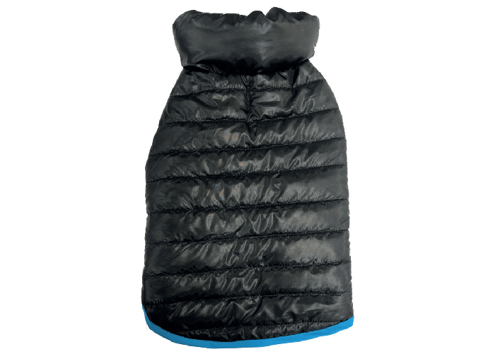 BIANCHERIAWEB Cappottino Nero Invernale Vestito Imbottito Giacca Per Cani Jacket Varie Taglie Colore Cappottino,Misura M