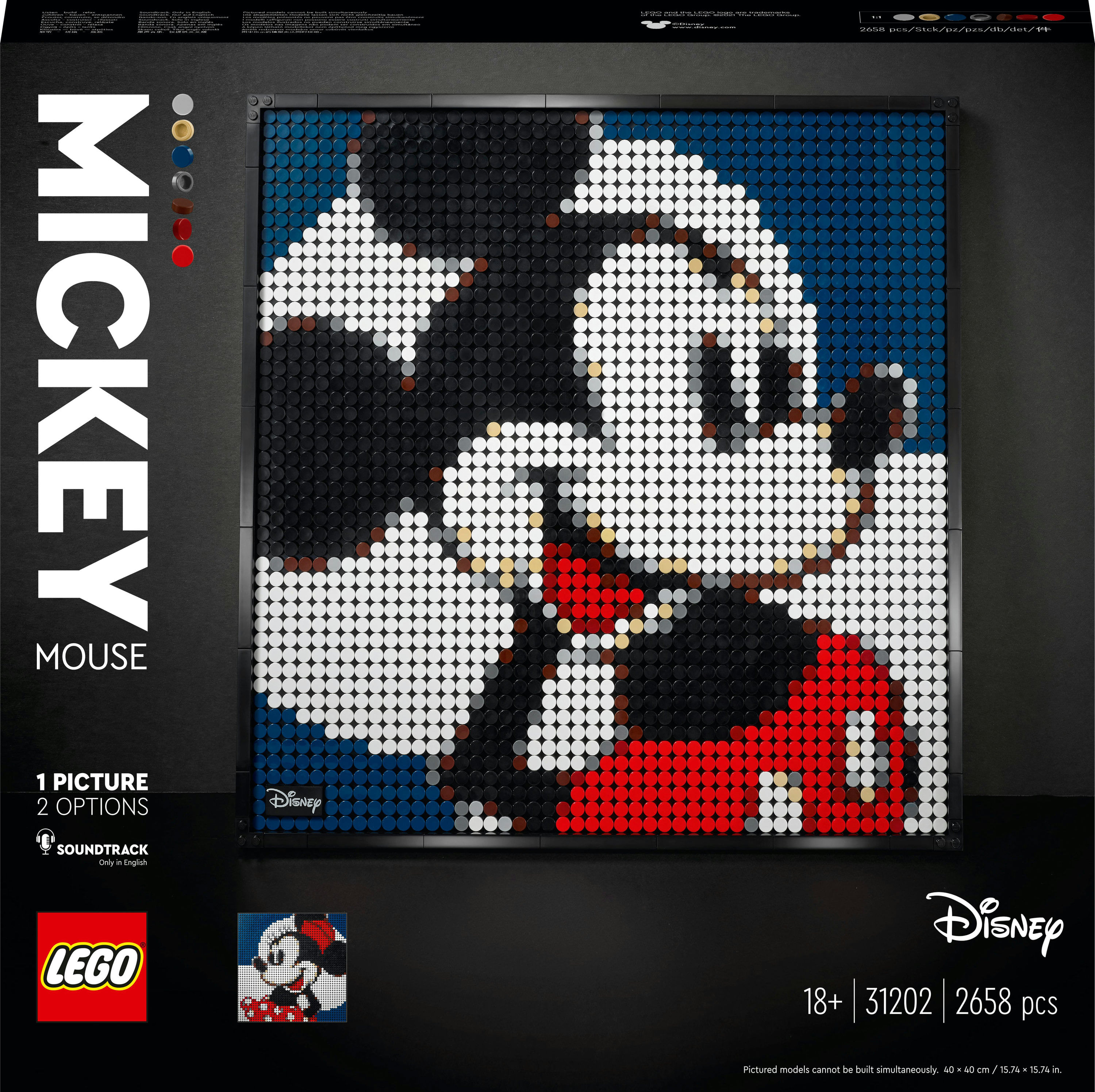 LEGO ART Disney's Mickey Mouse - 31202 LEGO ART Disney's Mickey Mouse