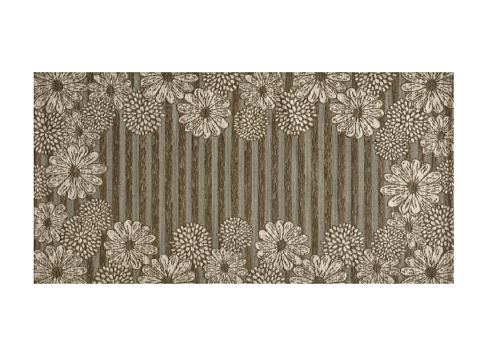 BIANCHERIAWEB Tappeto Passatoia Runner Cucina Antiscivolo Lavabile Disegno Sole Fango Suardi Colore Fango,Misura 55x115