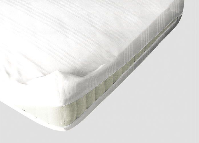 BIANCHERIAWEB Coprimaterasso Bianco Protezione Letto Materasso Modello Sanfort Con Zip Colore Coprimat Zip,Misura 1 Piazza E Mezza