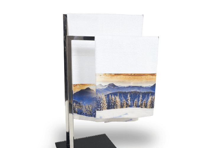 BIANCHERIAWEB Set Asciugamani E Teli Bagno In Stampa Digitale Linea Natural Life Dis. Paesaggio 25 Colore Paesaggio,Misura Telo Bagno
