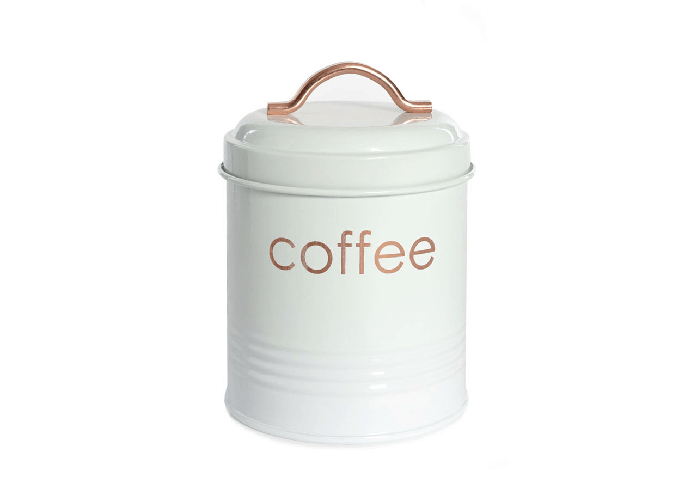 BIANCHERIAWEB Barattolo Contenitore Ermetico Scatola Alimenti Cucina Con Coperchio Copper Colore Caffè,Misura Barattolo