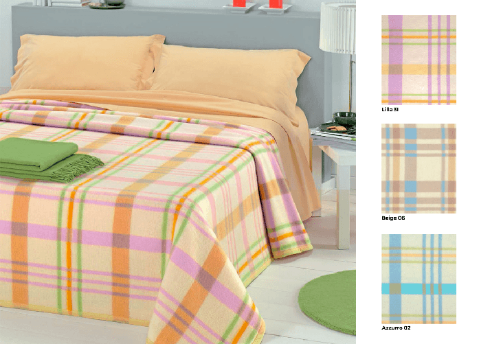 Coperta Jacquard in Misto Lana Modello Scozia