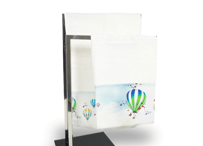 Set Asciugamani E Teli Bagno In Stampa Digitale Linea Fresh Dis. Aria 28