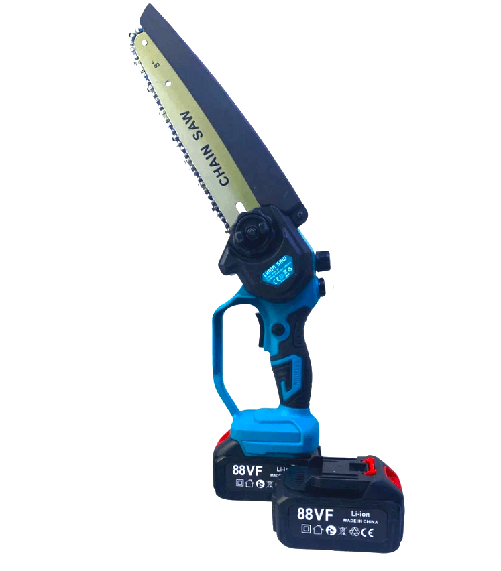 MF artSHOP Motosega a Batteria con Oliatore Automatico, Doppia Batteria 88V, Barre da 6'' e 8'' Pollici