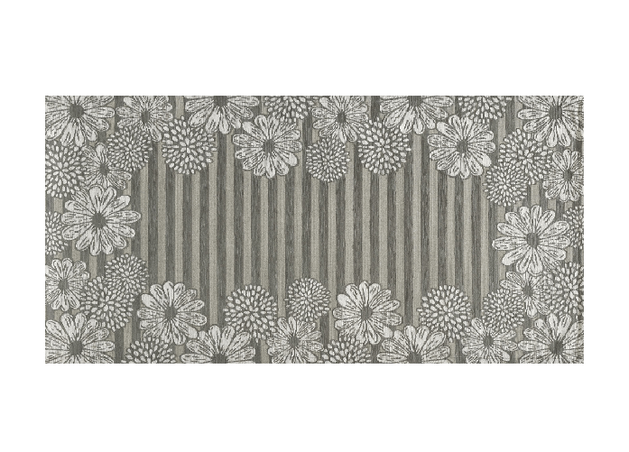 BIANCHERIAWEB Tappeto Passatoia Runner Cucina Antiscivolo Lavabile Disegno Sole Grigio Suardi Colore Grigio,Misura 55x115