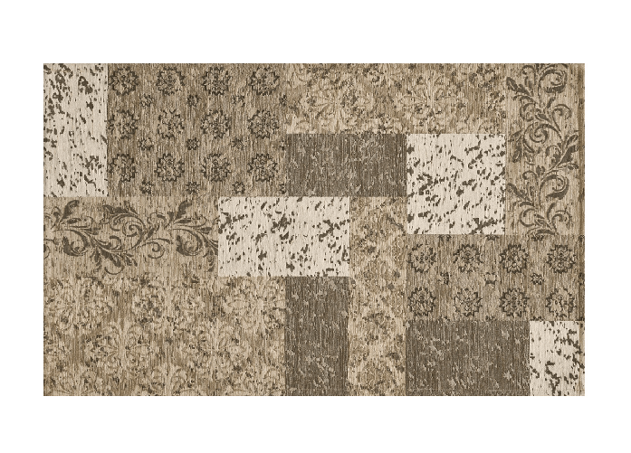 BIANCHERIAWEB Tappeto Velour Antiscivolo Da Camera E Salotto Disegno Saturno Tortora By Suardi Colore Tortora,Misura 65x110 cm(Set 2 tappeti)