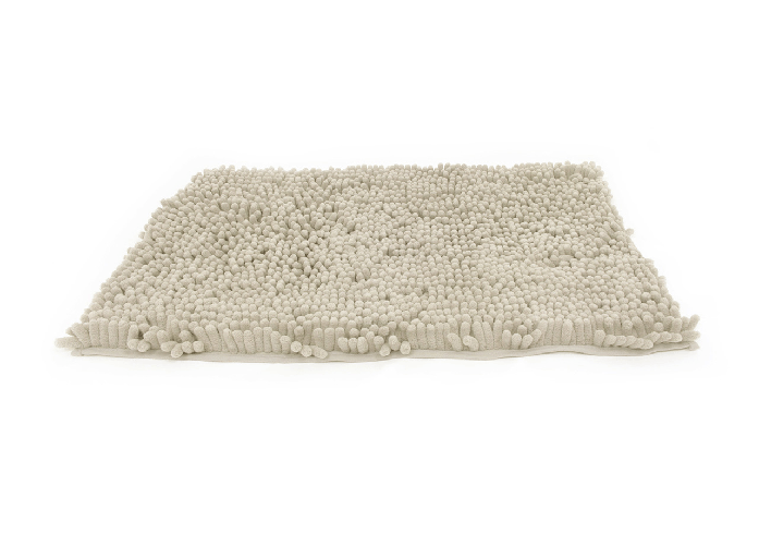 BIANCHERIAWEB Tappeto Bagno Retro Gommato Antiscivolo Lavorazione Shaggy Modello Passatello Colore Beige,Misura 60x120