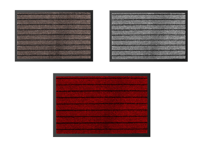 BIANCHERIAWEB Tappeto Zerbino Entrata Ingresso Casa Esterno Interno Antiscivolo Asciugapassi Alaska Colore Bordeaux,Misura 60x90