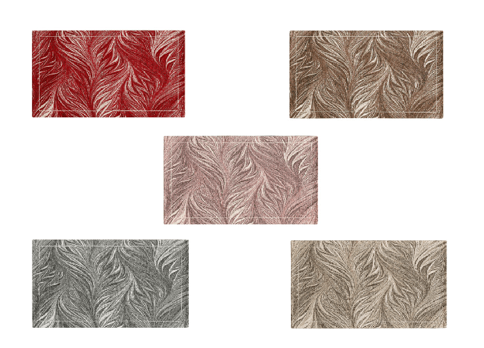 BIANCHERIAWEB Tappeto Arredo Salotto Antiscivolo Scendiletto Camera Dis. Dallas By Suardi Colore Grigio,Misura 85x150