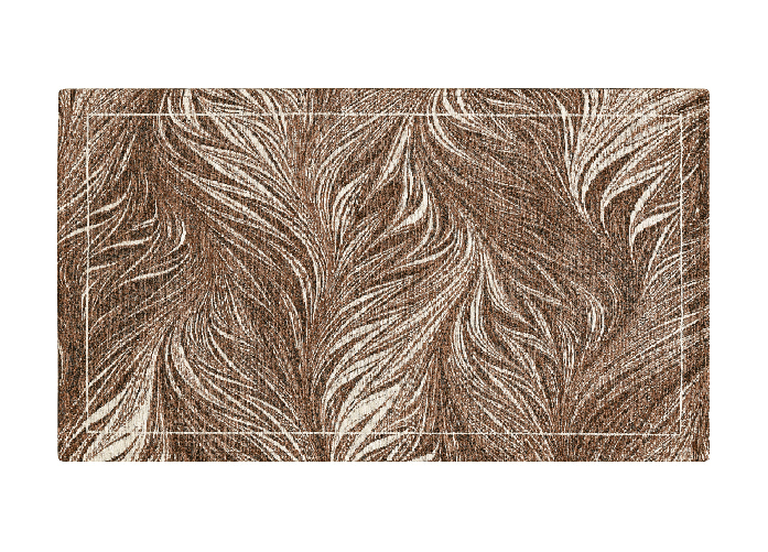 BIANCHERIAWEB Tappeto Arredo Salotto Antiscivolo Scendiletto Camera Dis. Dallas By Suardi Colore Marrone,Misura 115x175