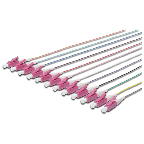 Digitus ASSMANN Electronic LC OM4 50/125μ, 2m cavo a fibre ottiche Multicolore Digitus Spiraline colorate LC simplex OM4