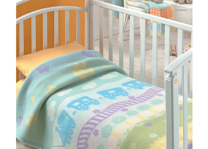 Coperta Jacquard In 100% Lana Vergine Modello Titti