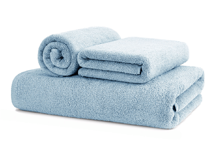 Asciugamani Salvietta Bagno In Morbida Spugna Modello Sophie Colore Cielo