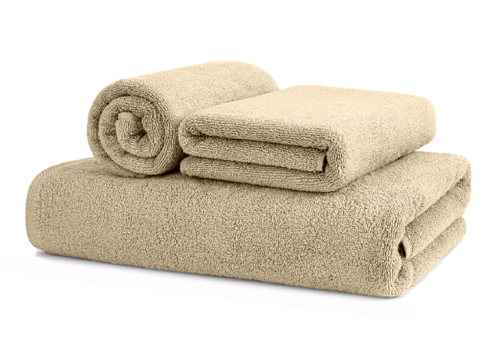 Asciugamani Salvietta Bagno In Morbida Spugna Modello Sophie Colore Caffelatte