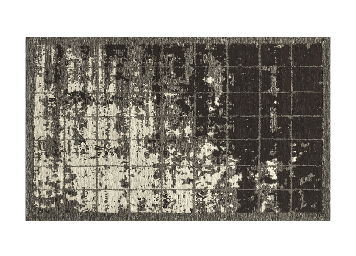 Tappeto Velour Antiscivolo Da Camera E Salotto Disegno Urano Nero By Suardi