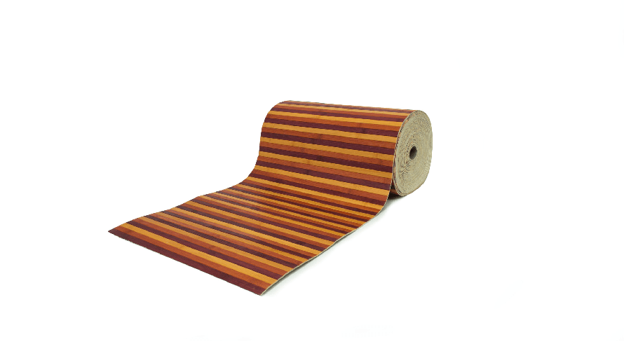 BIANCHERIAWEB Tappeto Bamboo Passatoia Antiscivolo Degradè Colore Rosso Colore Rosso,Misura 50x100