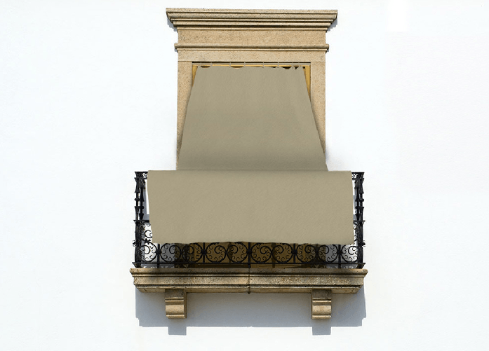 Tenda Da Sole A Caduta Per Esterno Balcone Casa Telo Ombra Modello Tinta Unita