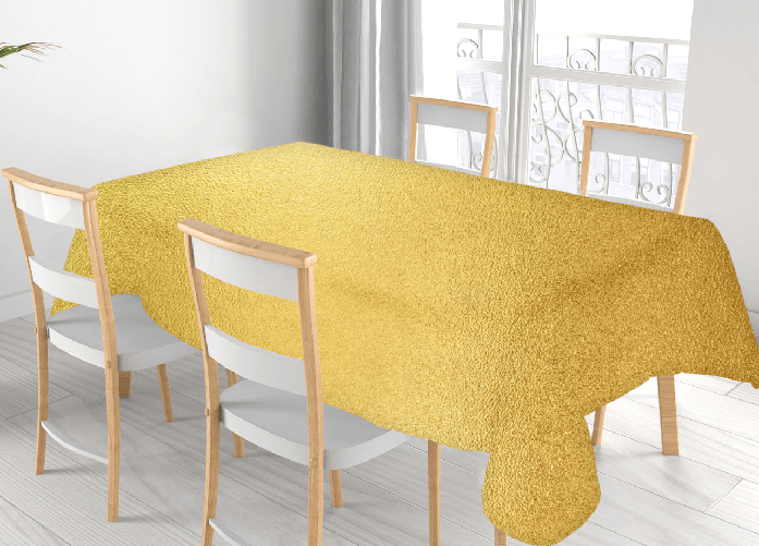BIANCHERIAWEB Tovaglia Natalizia Antimacchia Plastificata PVC Glitter Oro Proteggi Tavolo Natale Colore Glitter Oro,Misura 140x160